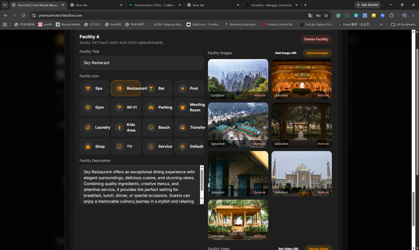 Showcase page design mockup 3