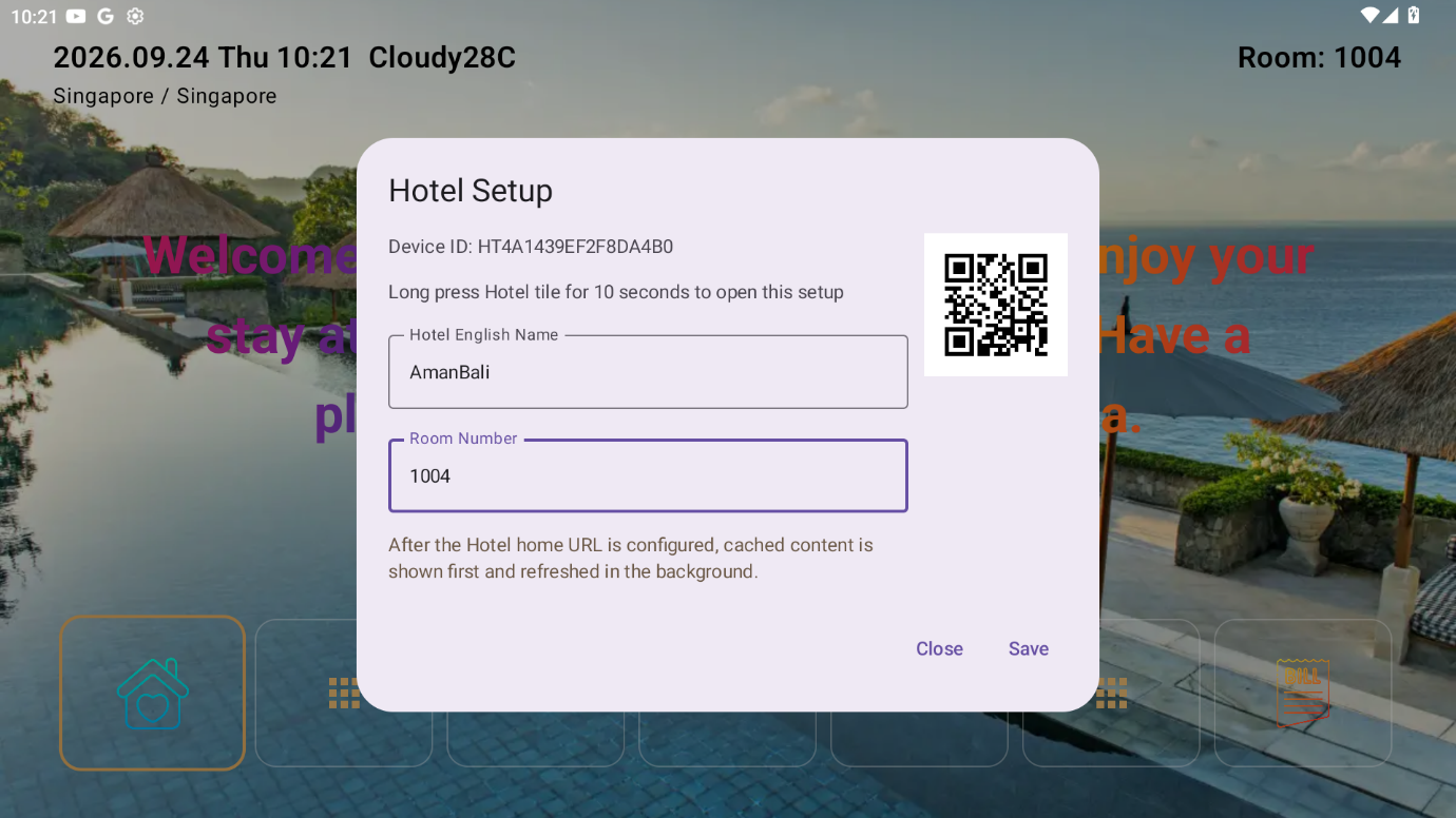 Scan QR code to record device data